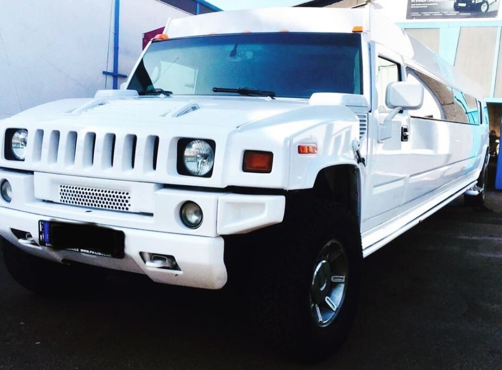 Limousine mieten Köln_Hummer Limousine weiß